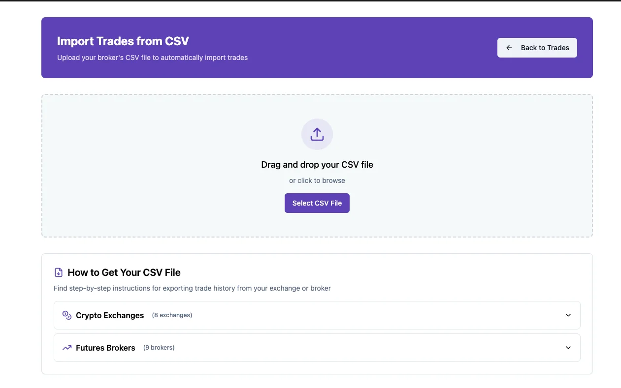 Nebraska Csv Platform Update: CSV Trade Import Feature - Effortless Trade Logging ...